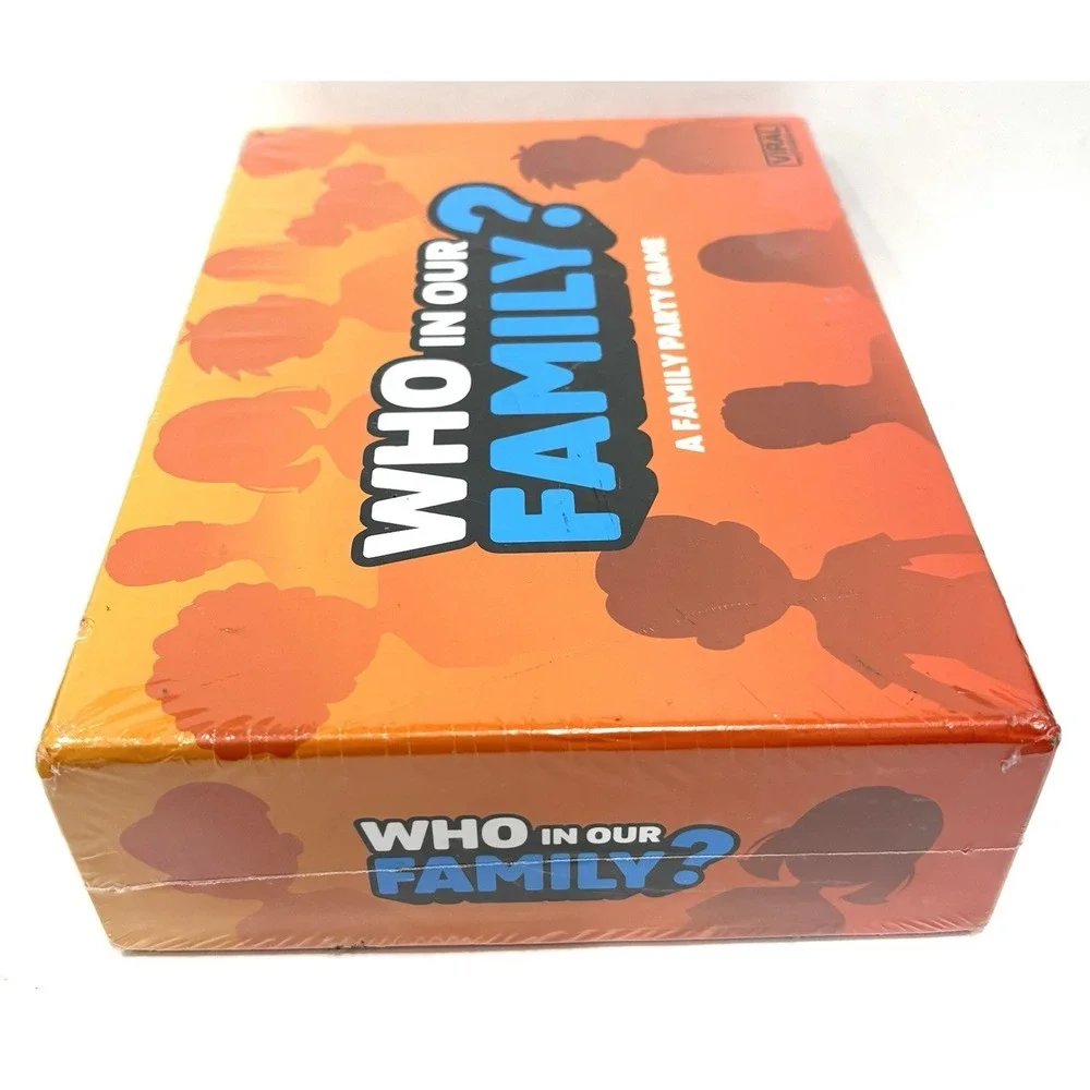 Who In Our Family? Family Party Game Viral Studios New Factory Sealed Ages 10+